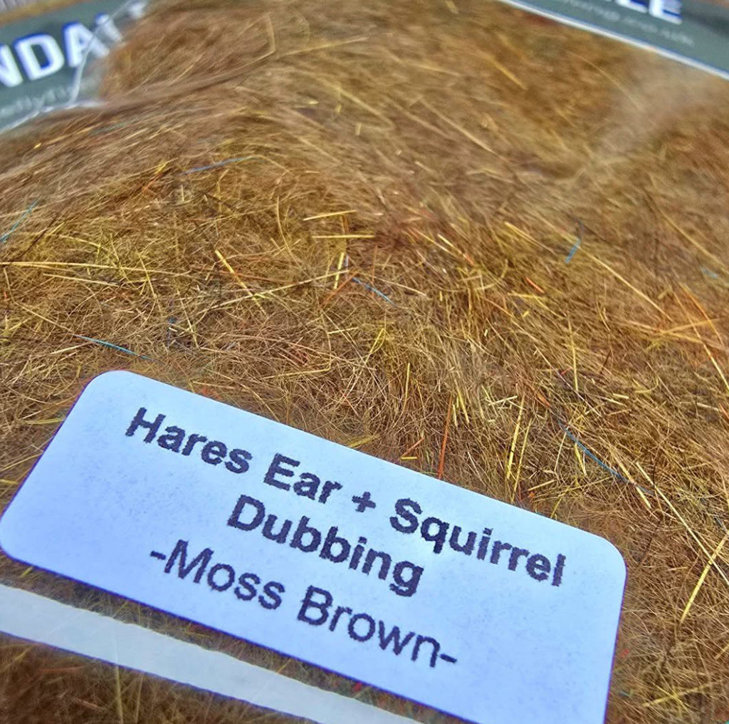 Kindale Hare + Squirrel Blend Dubbing – Moss Brown