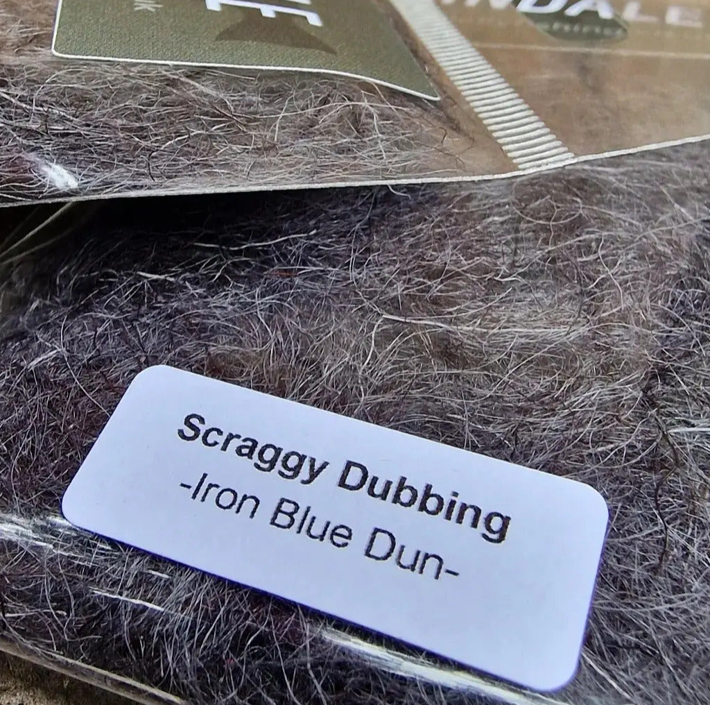 Kindale Scraggy Dubbing – Iron Blue Dun