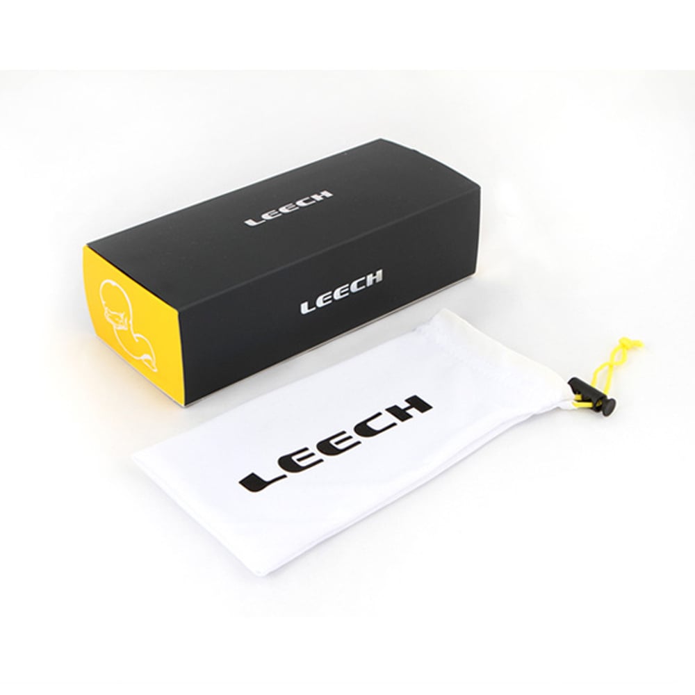 Leech polarized fishing sunglasses packaging box and microfiber pouch