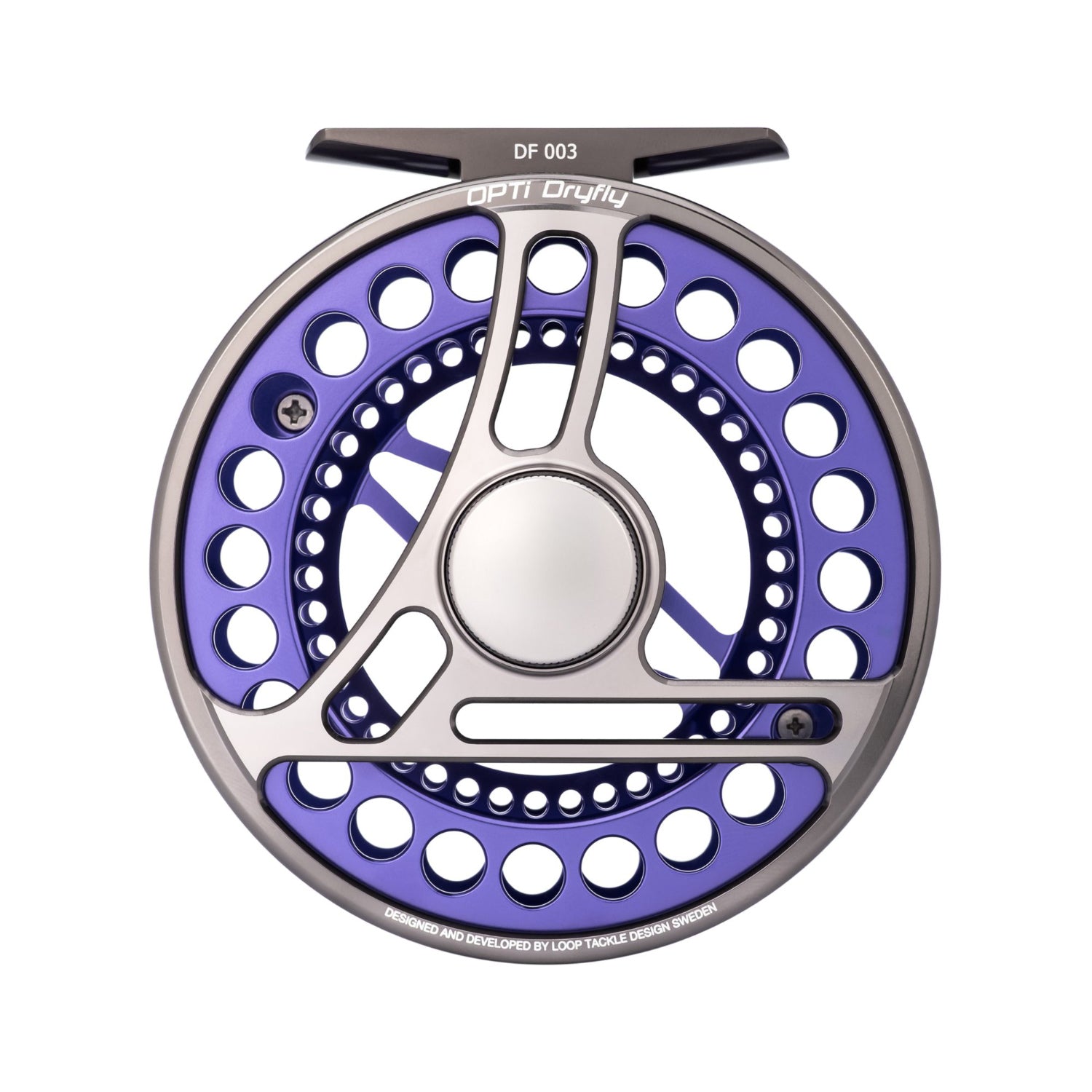 LOOP COTW Opti Reel Dryfly Twilight Violet back view