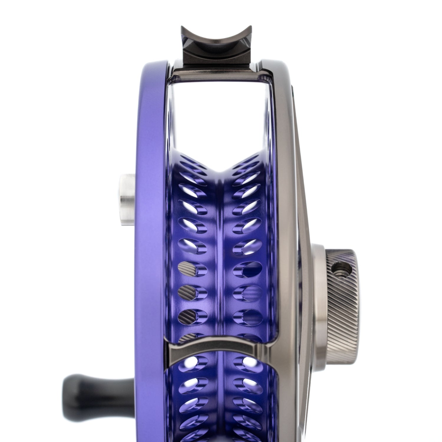 LOOP COTW Opti Reel Dryfly Twilight Violet side view