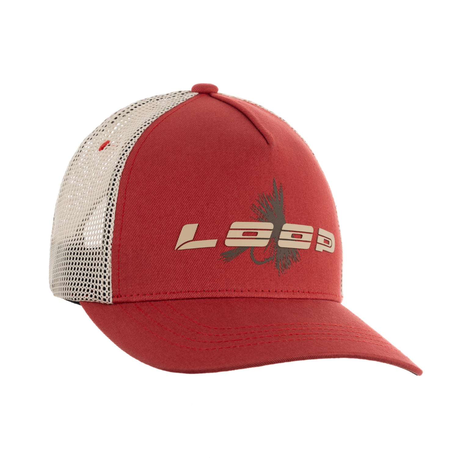 LOOP Fly Trucker Cap Burnt Russet front view