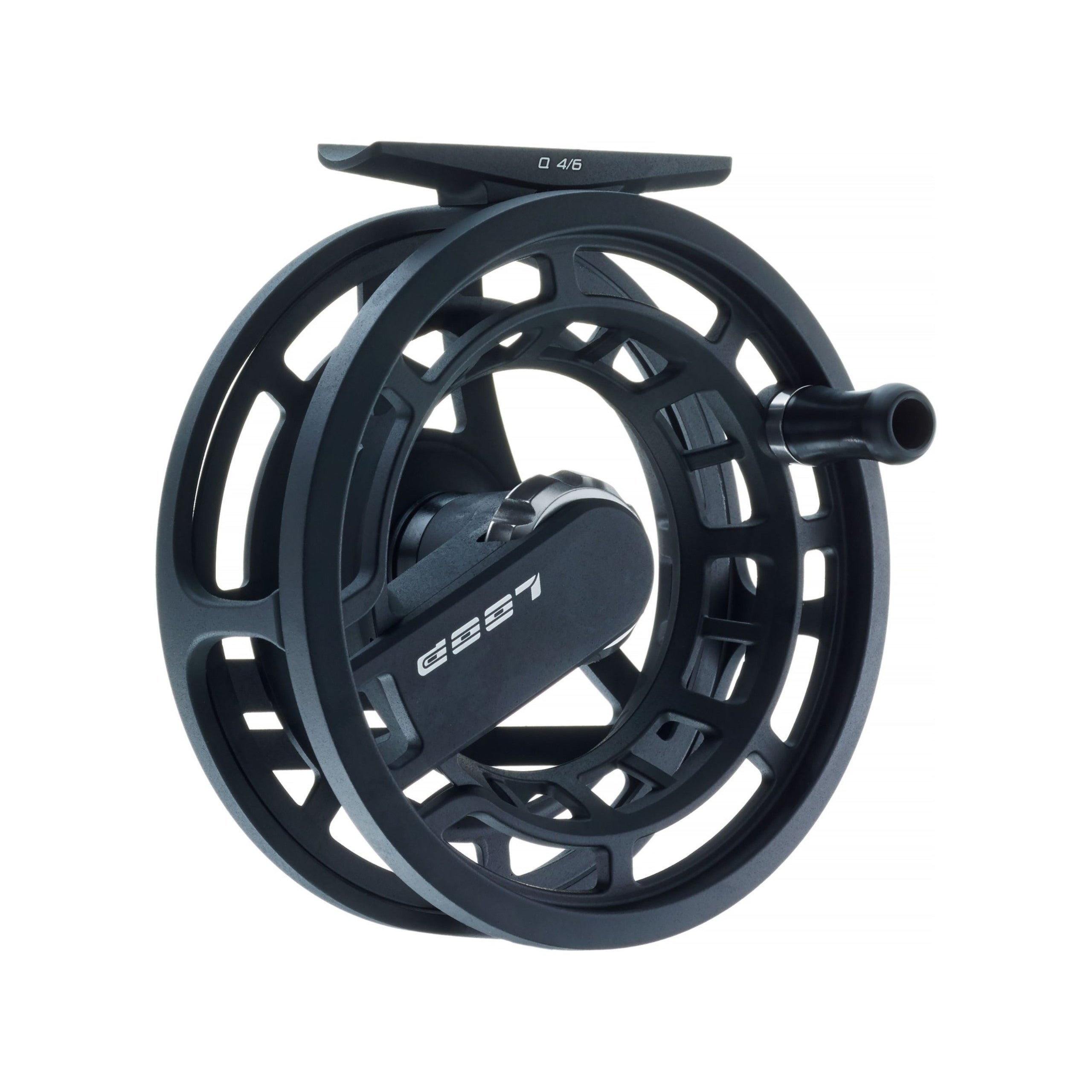 LOOP Q Reel 4/6 fly reel shown at an angled product view