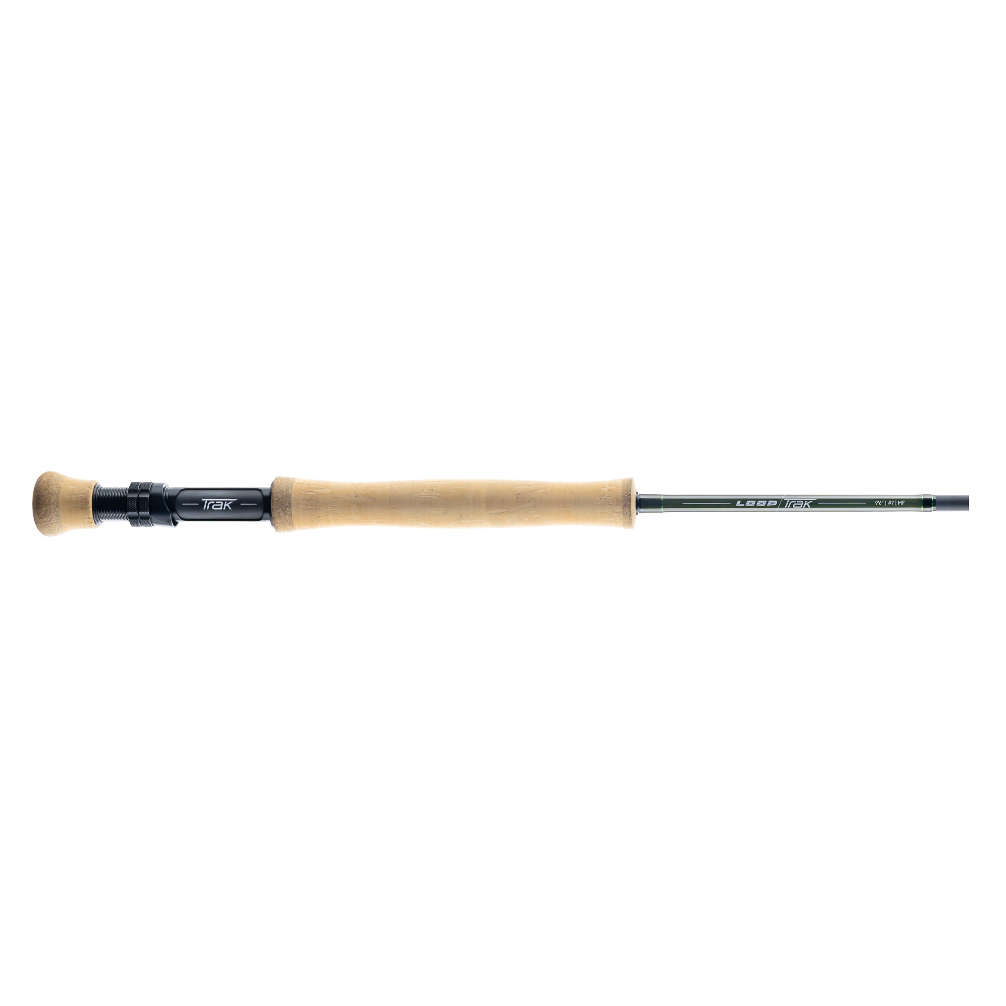 LOOP Trak Single-Hand Rod 9'6" #7 cork handle and rod markings