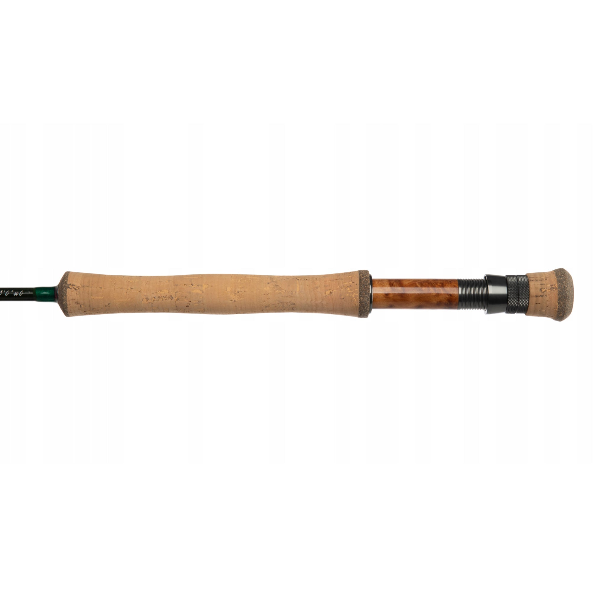 Cork handle detail on the Mikado Fly MLX Streamer 9'6" #6 fly rod