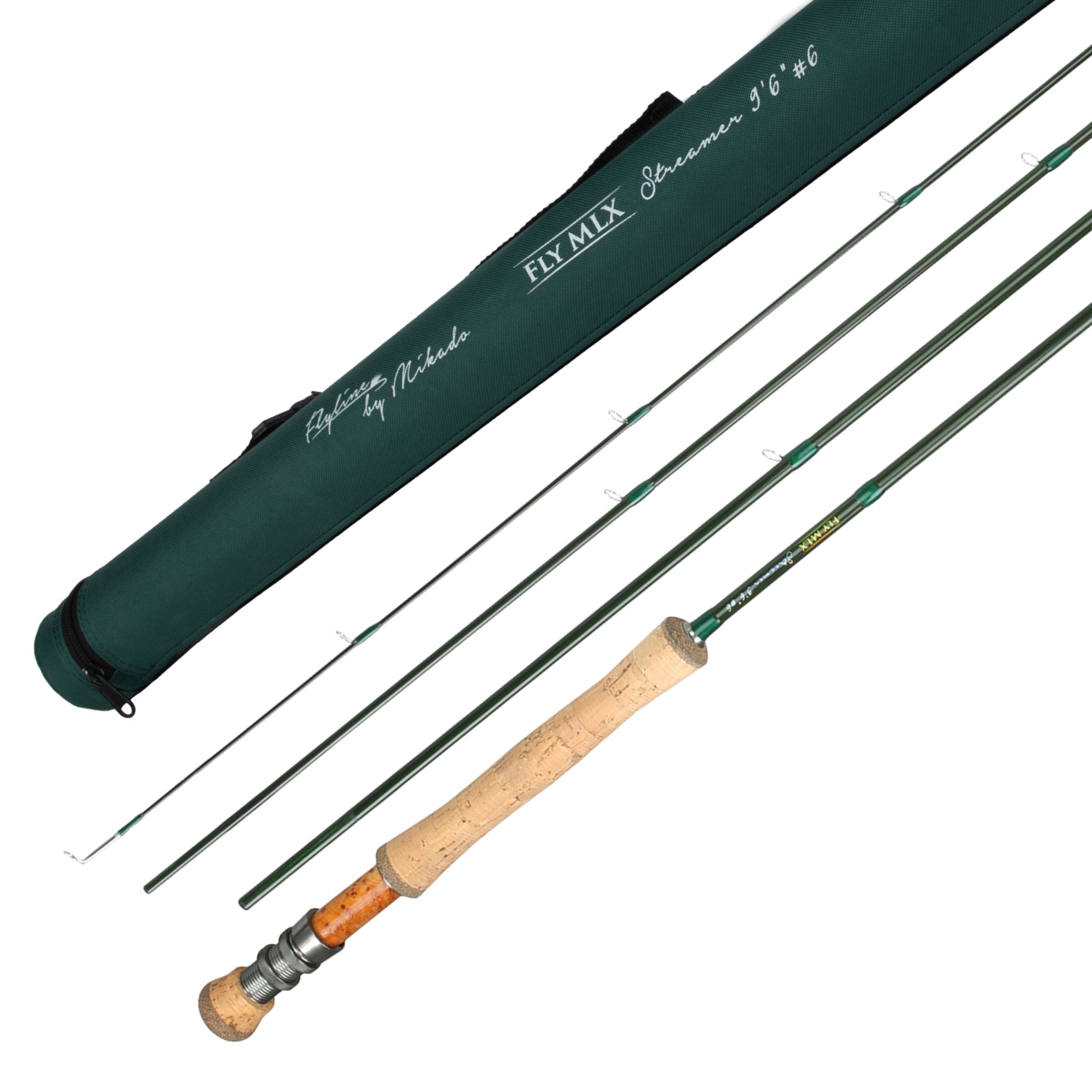Mikado Fly MLX Streamer 9'6" #6 fly rod with rod tube and 4-piece construction