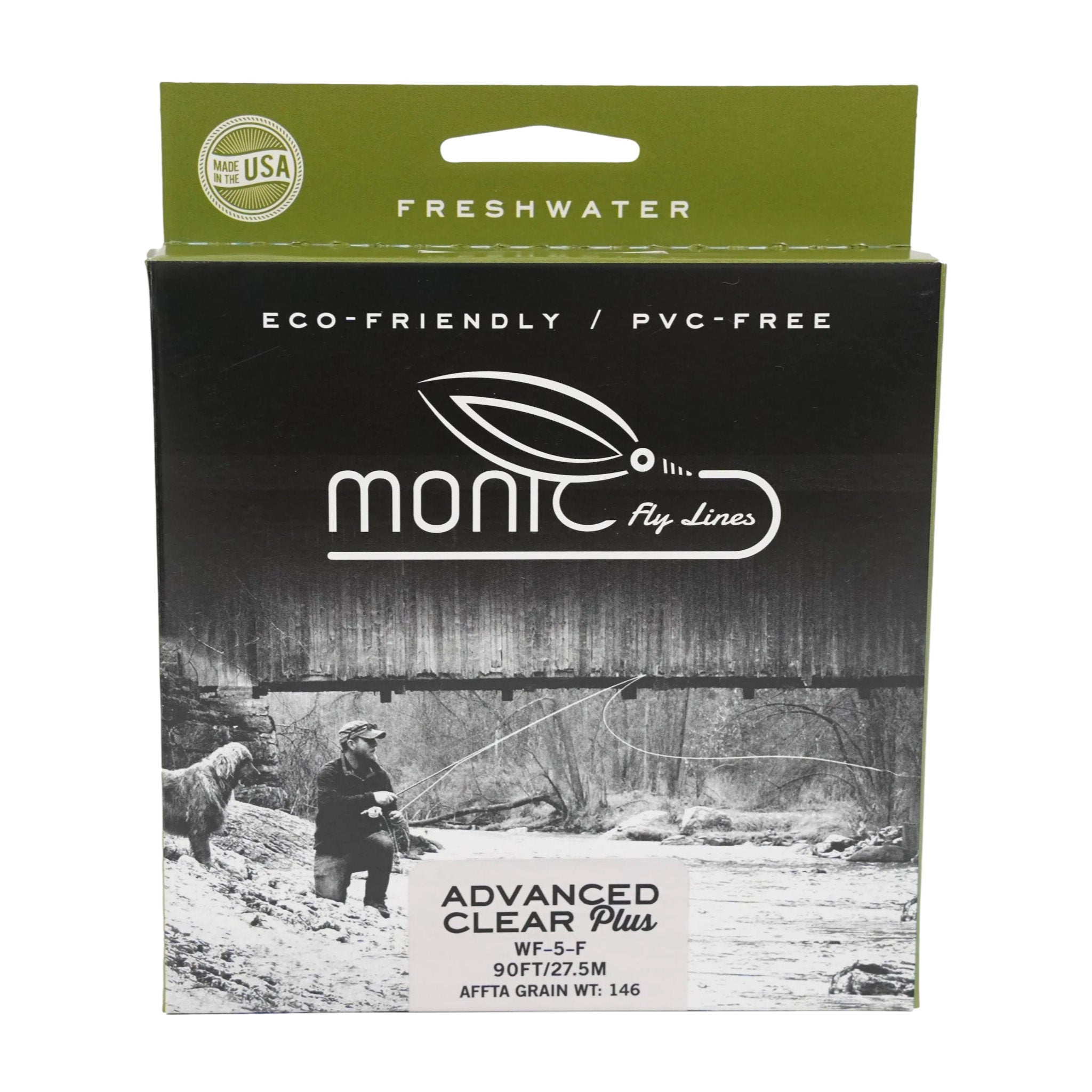 Clear floating fly line Monic Advanced Clear Plus for stealthy fly fishing