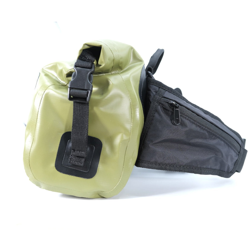 OPST Rainforest Roll-Top Waist Pack – detail bočného roll-top vrecka