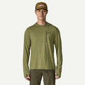Patagonia M’s Capilene Cool Sun Hoody Fitz Roy Trout CGBX – front view on model