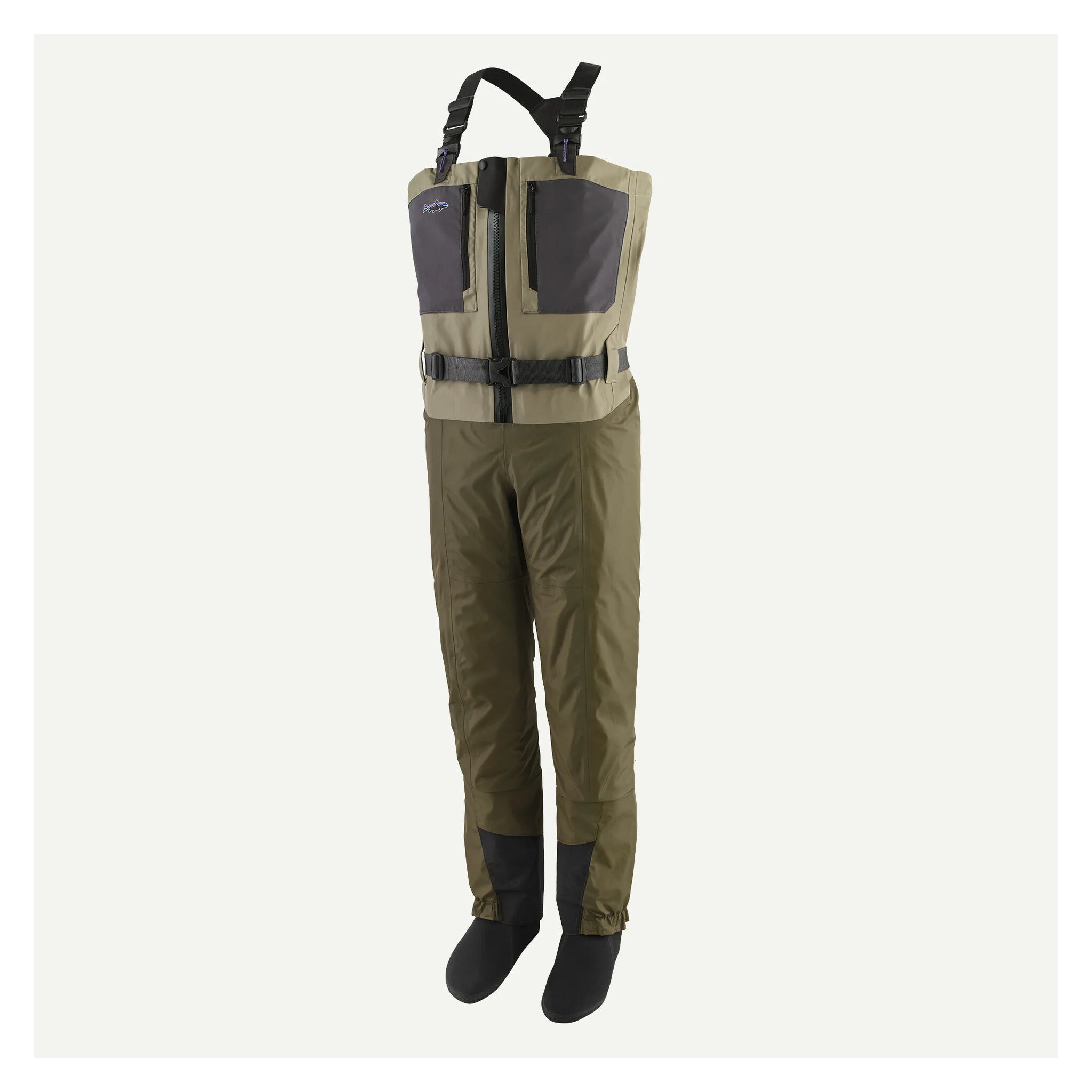 Patagonia Swiftcurrent Traverse zip-front waders – front view