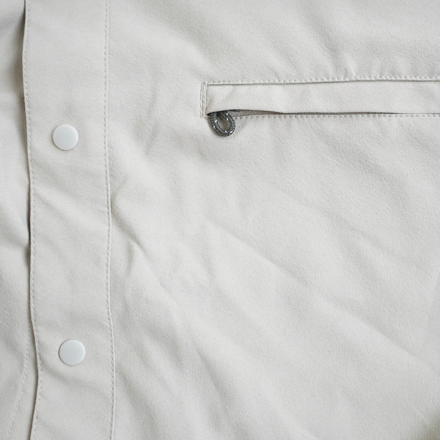 Chest pocket detail on the RepYourWater Wellfleet Long Sleeve Button Up shirt