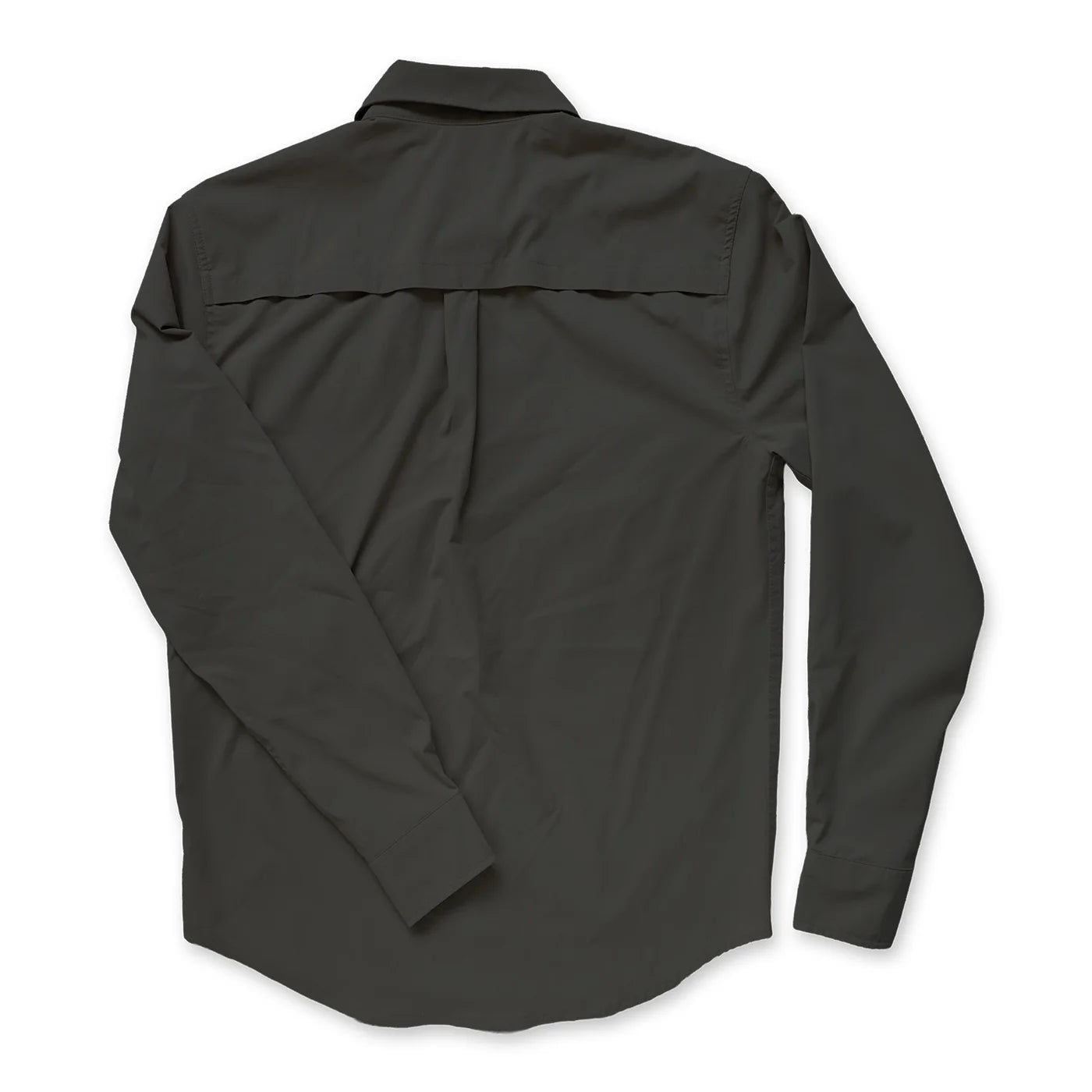 RepYourWater Wellfleet LS Button Up Fishing Shirt Volcanic Sand - back view
