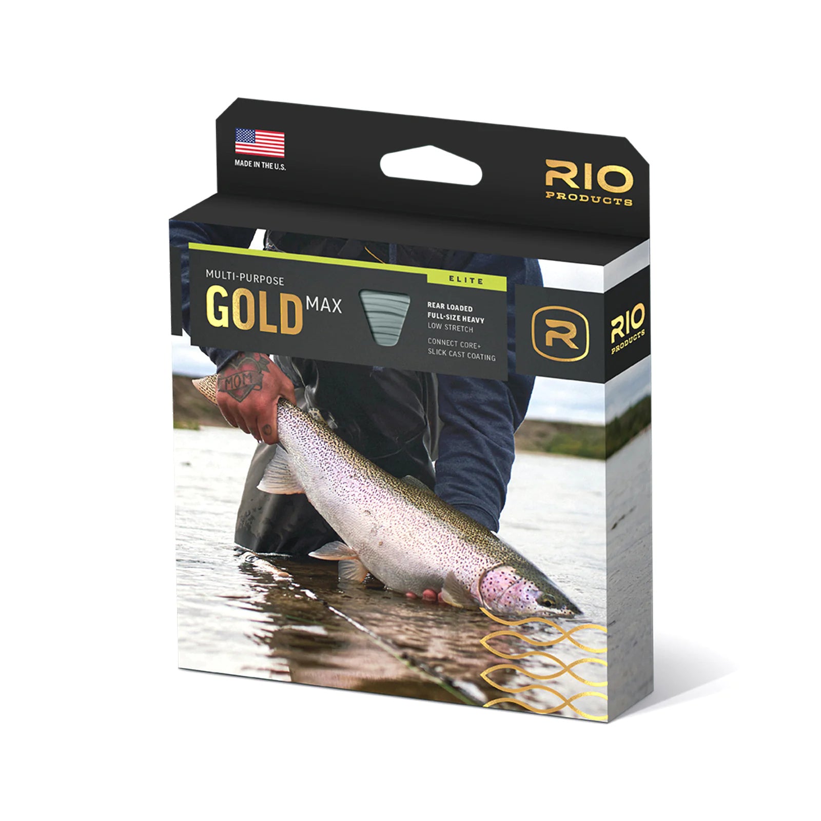 RIO Elite Gold Max Camo fly line packaging