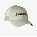 SAGE Trucker Hat Steel, light grey trucker cap with Sage logo and mesh back