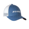 SAGE Trucker Hat Blue – Sold Out, blue trucker cap with Sage logo and mesh back