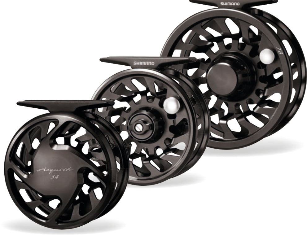 Shimano Asquith Fly Reel – porovnanie veľkostí 3/4, 5/6 a 7/8