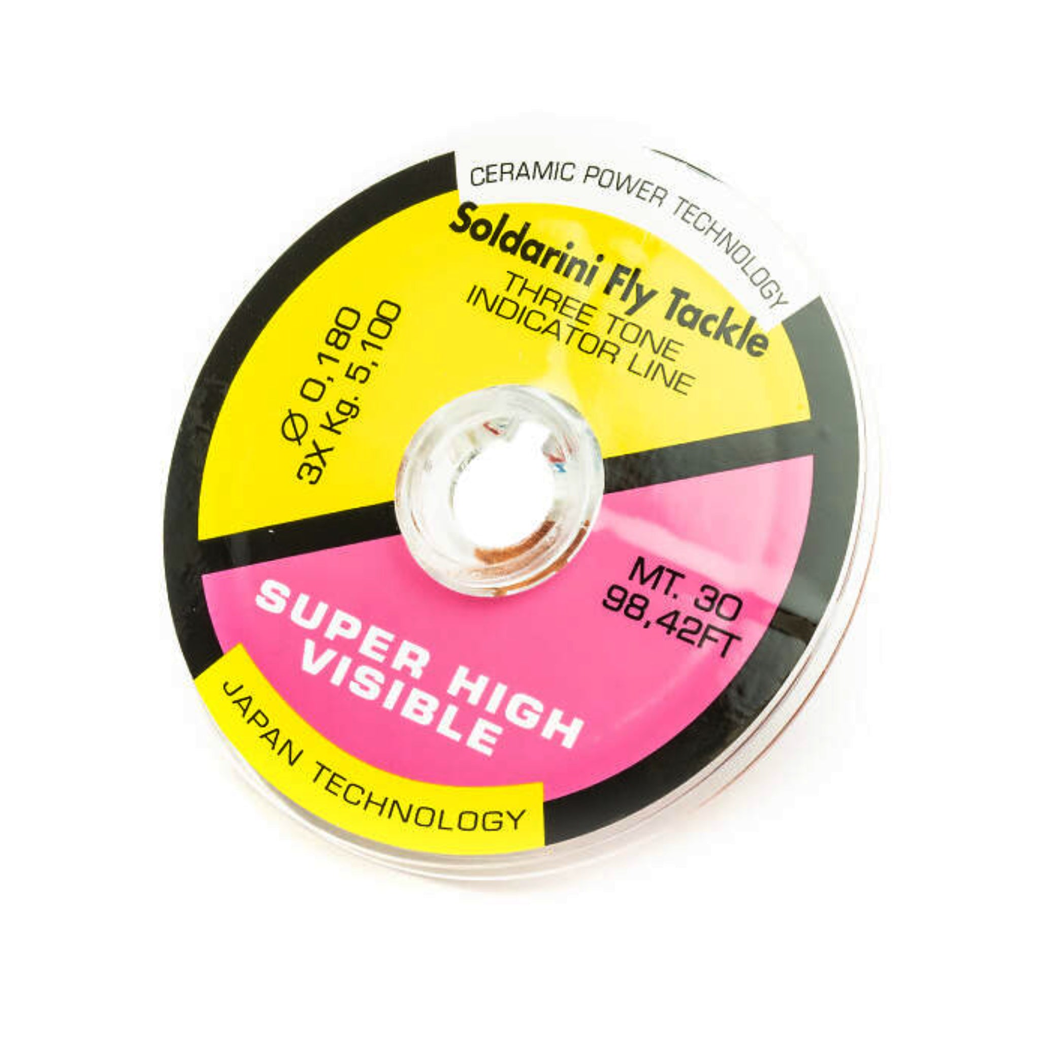 Soldarini Three Tone Indicator Line – trojfarebný indikátorový vlasec (spool 30 m)