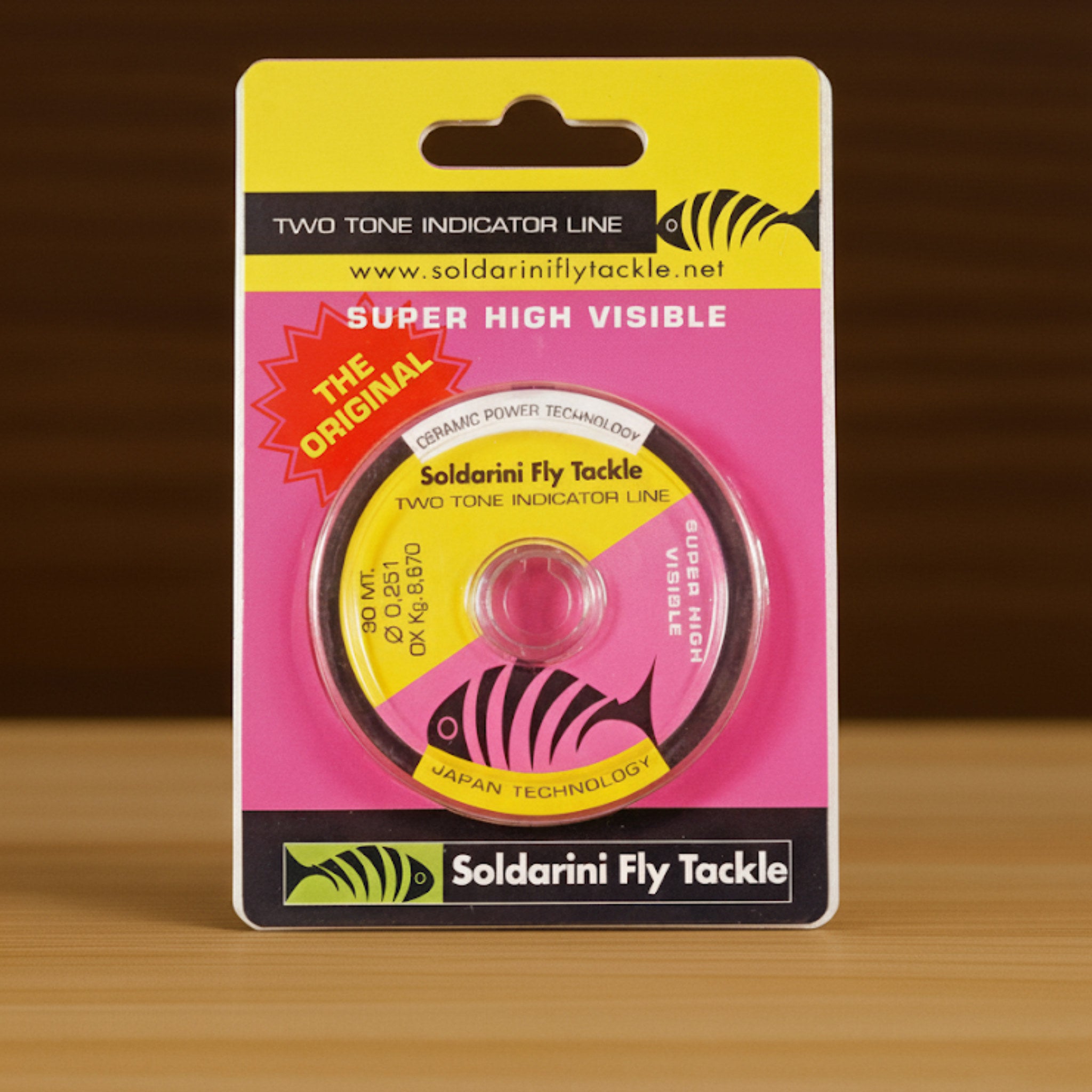 Soldarini Two Tone Indicator Line – packaging in transparent plastic box