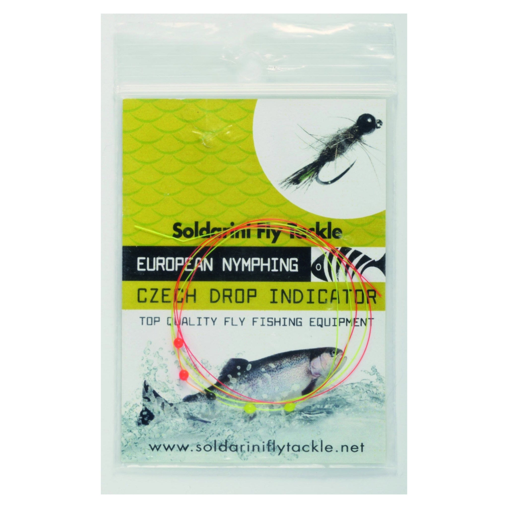 Soldarini Czech 5 Drop Indicator – fluo dvojfarebný indikátor s piatimi kvapkami v obale