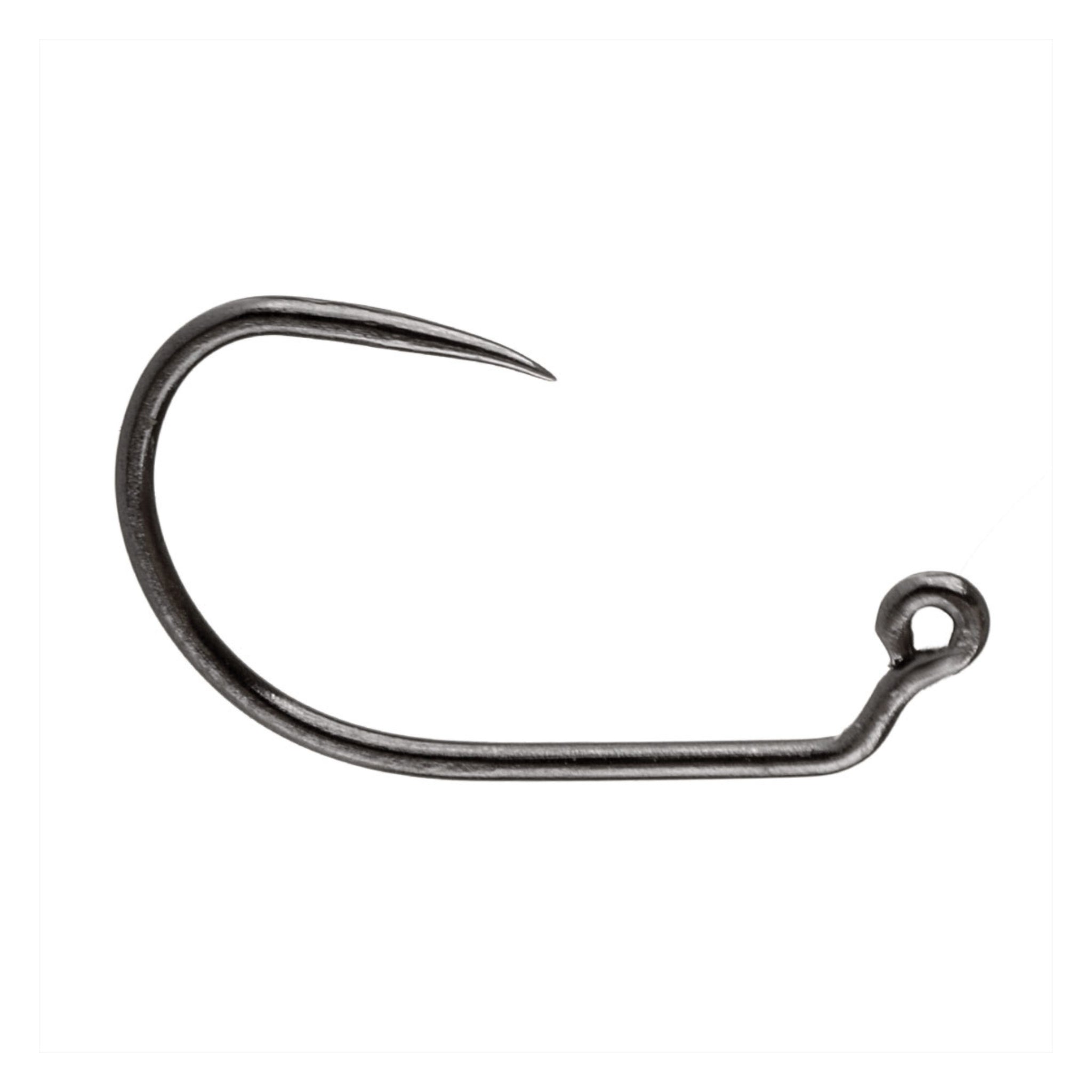 Soldarini SFT 510 wide gape jig fly hook with short shank, vertical eye and black nickel finish