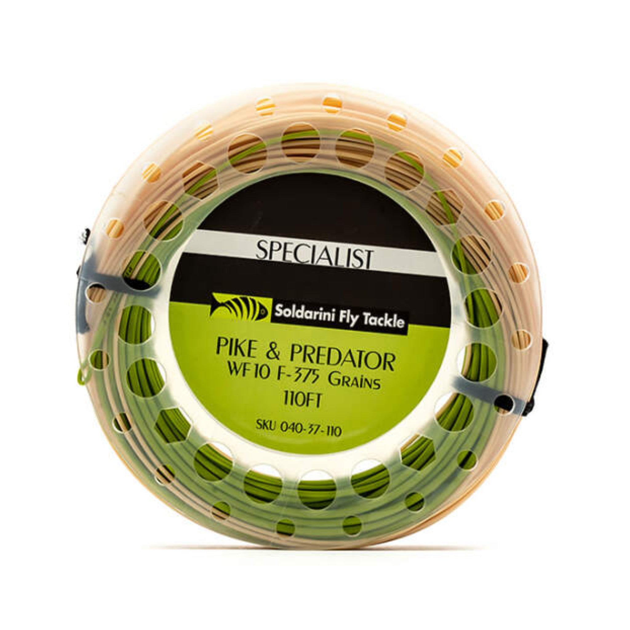 Soldarini Specialist Pike Predator fly line – detail of the fly line outside the box