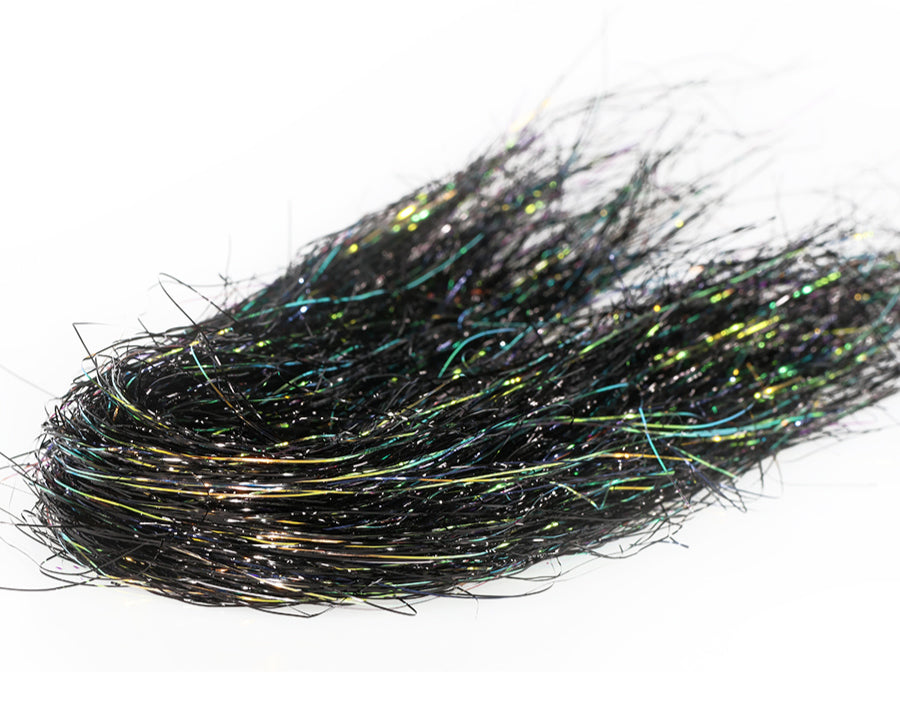 Sybai Fine 3D Tinsel Hair – Black Peacock
