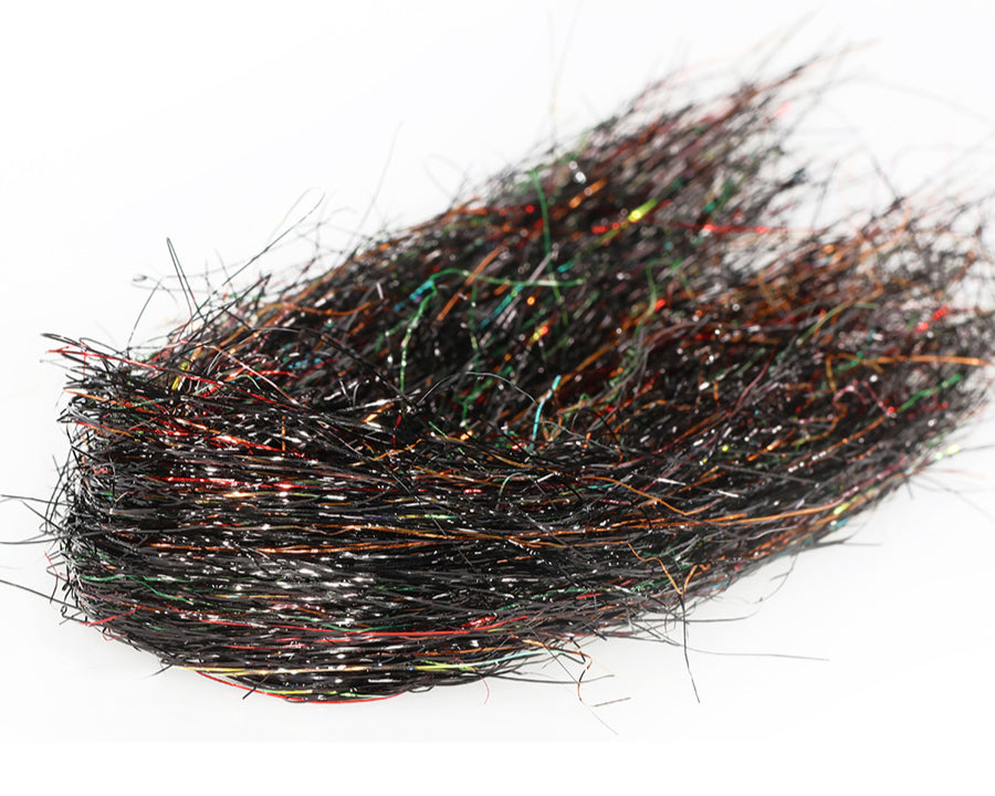 Sybai Fine 3D Tinsel Hair – Fiery Black UVR