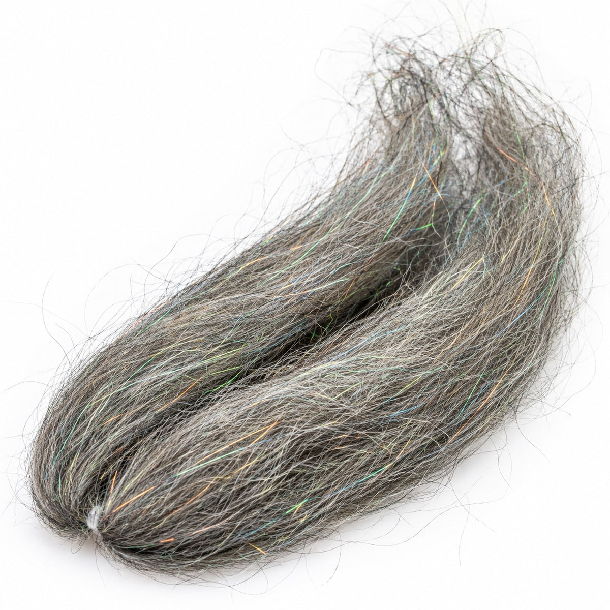 Sybai Flash Icelandic Sheep Hair Natural Grey fly tying material