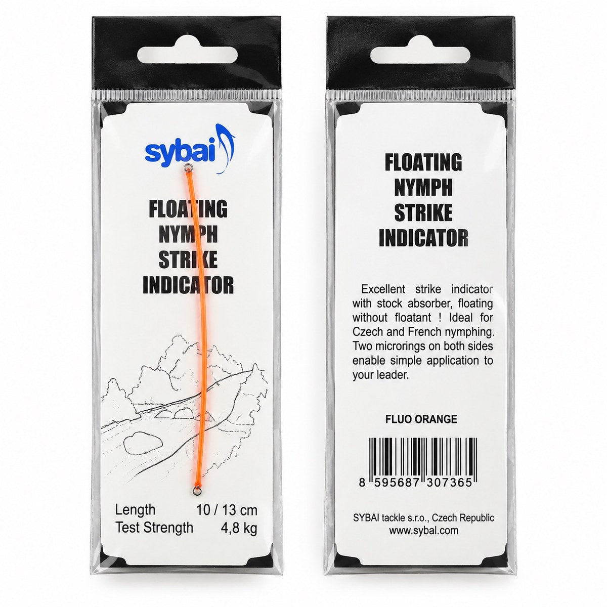 Sybai Floating Nymph Strike Indicator Orange – balenie