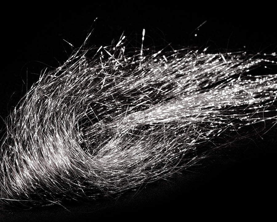 SYBAI Ghost Stiffer Hair fly tying material in Ice Black 97