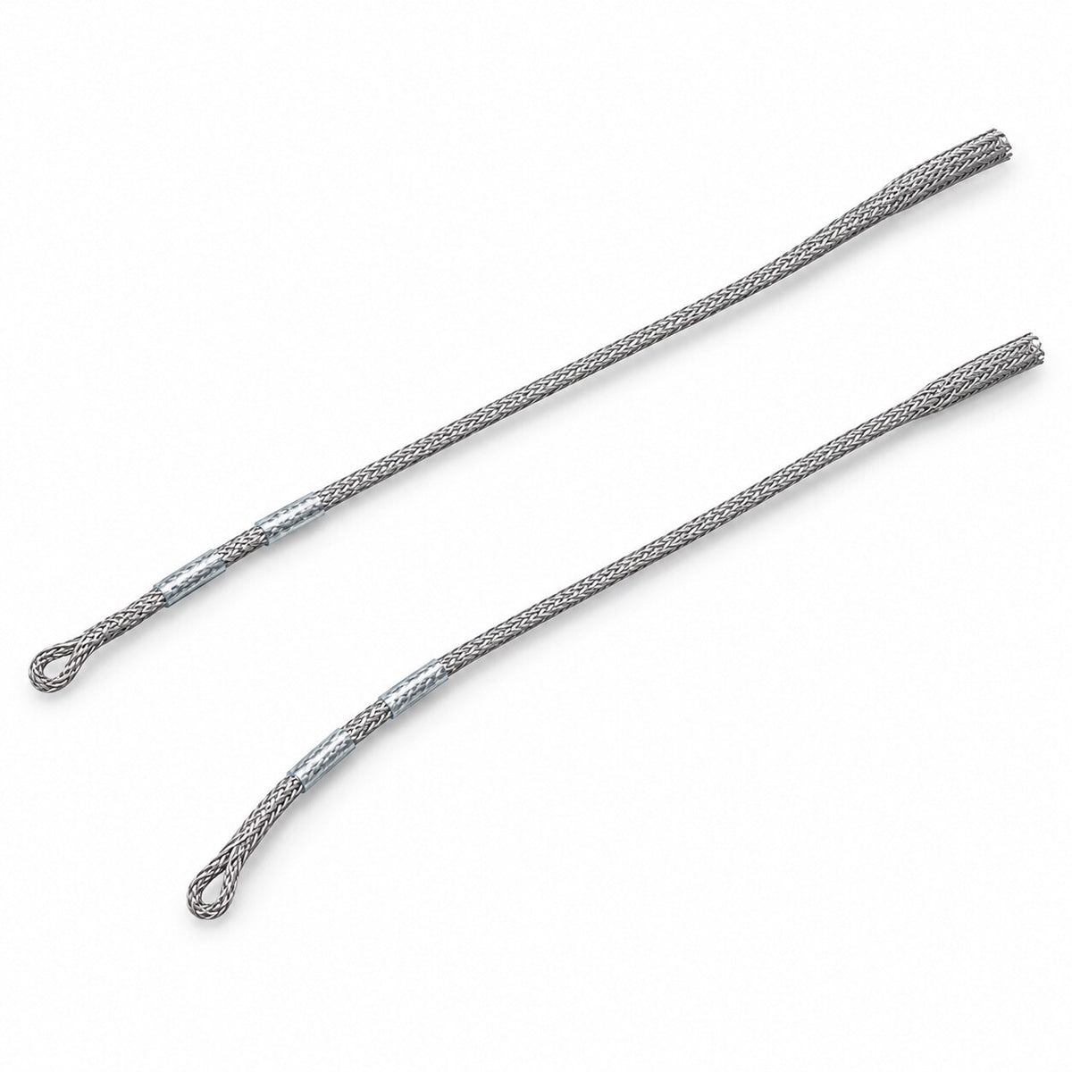 Sybai Loop Connector Large Plus Gray – two braided loop connectors
