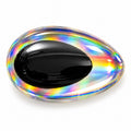 Sybai 3D Epoxy Teardrop Eyes – Rainbow Silver