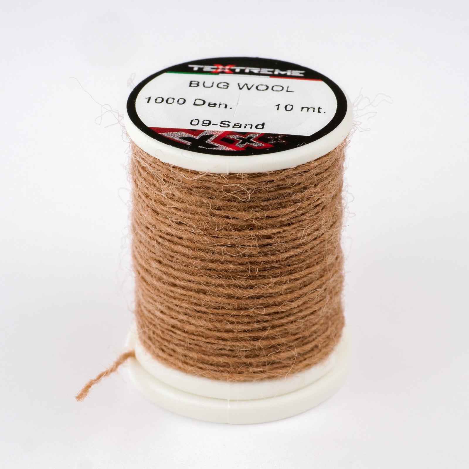 Textreme Bug Wool – farba 09 Sand, vlnená niť na viazanie mušiek