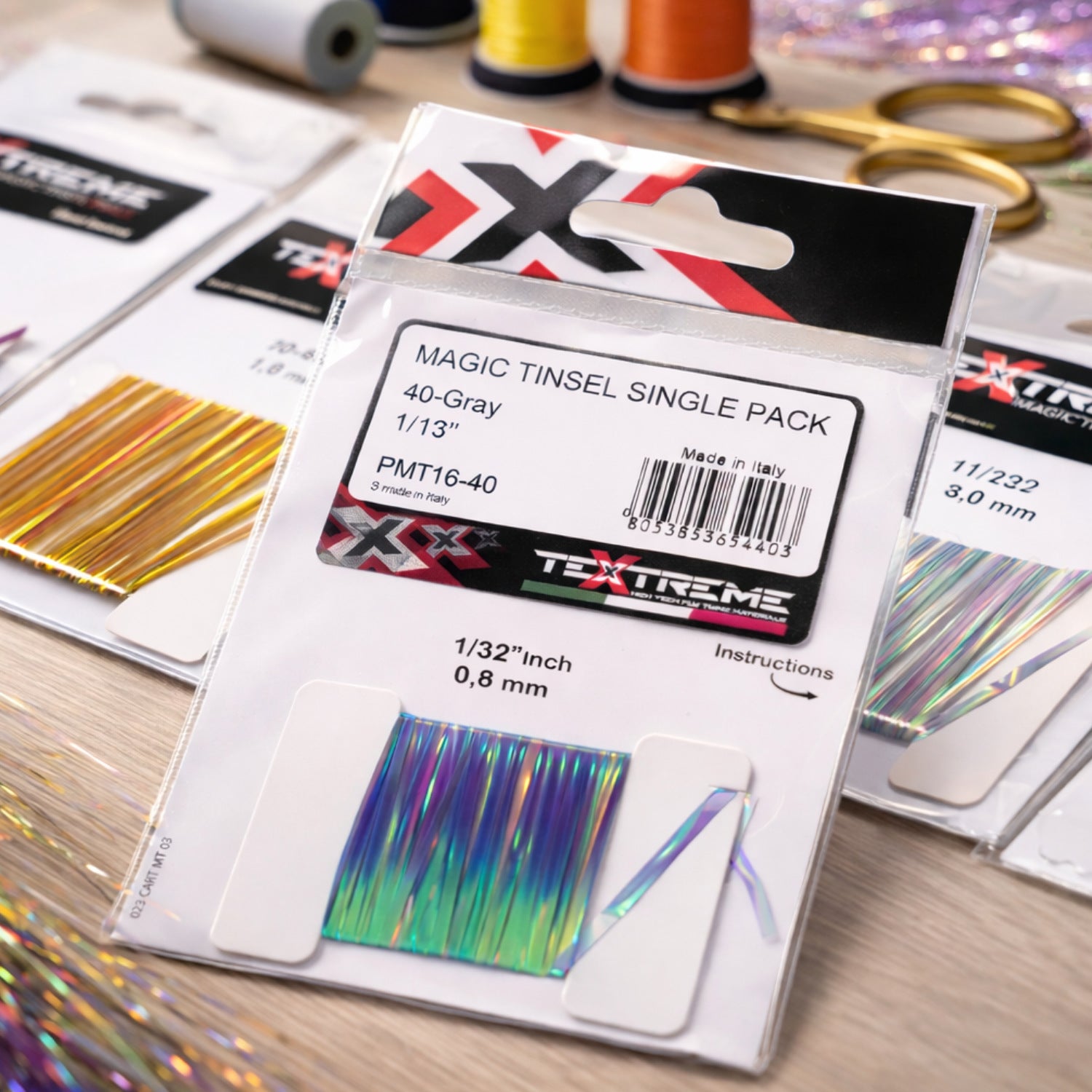 Textreme Magic Tinsel Single Pack – pearl and UV tinsel film for tying Perdigon nymphs