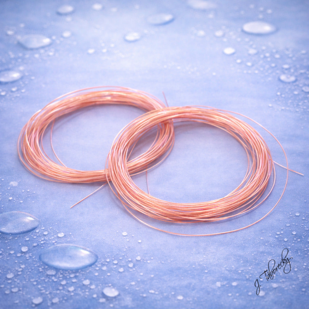 Thymallus Ice Body Quill – Peach  synthetic quill with rich pearl ice effect