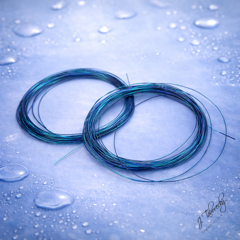 Thymallus Ice Body Quill – Peacock synthetic quill with multicolor pearl ice effect