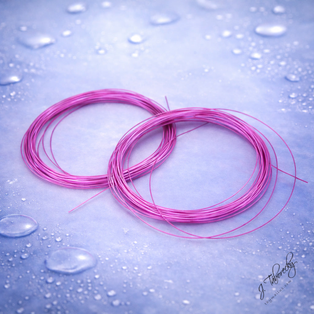 Thymallus Ice Body Quill – Pink synthetic quill with soft pearl ice reflection