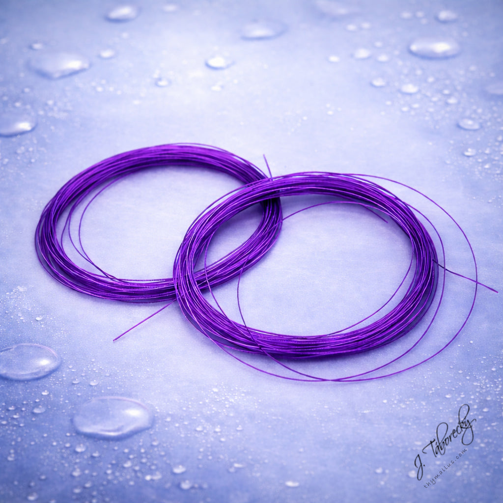 Thymallus Ice Body Quill – Purple synthetic quill with rich pearl ice effect