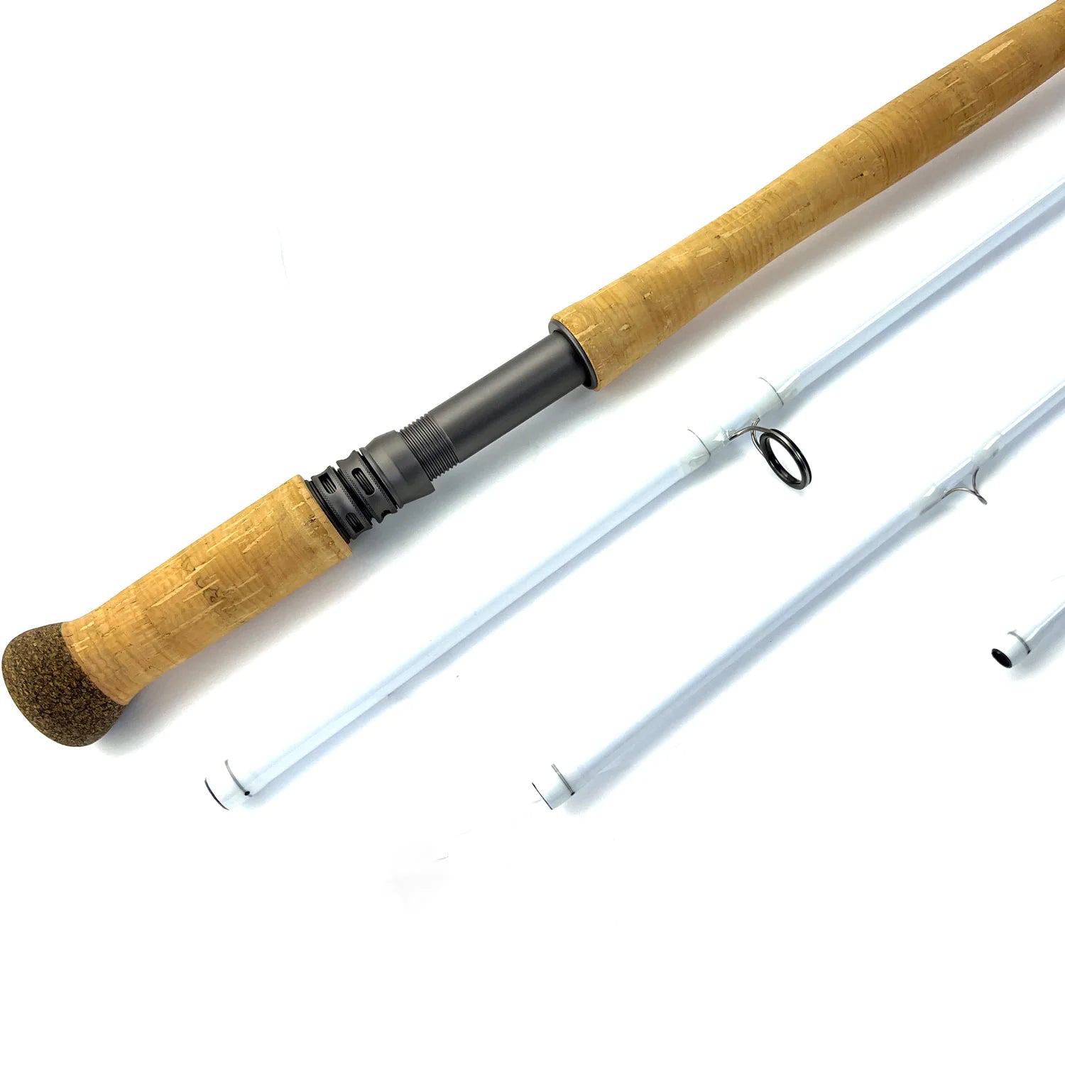 Handle and reel seat detail of the Traun River Hucho Professional fly rod #10/11