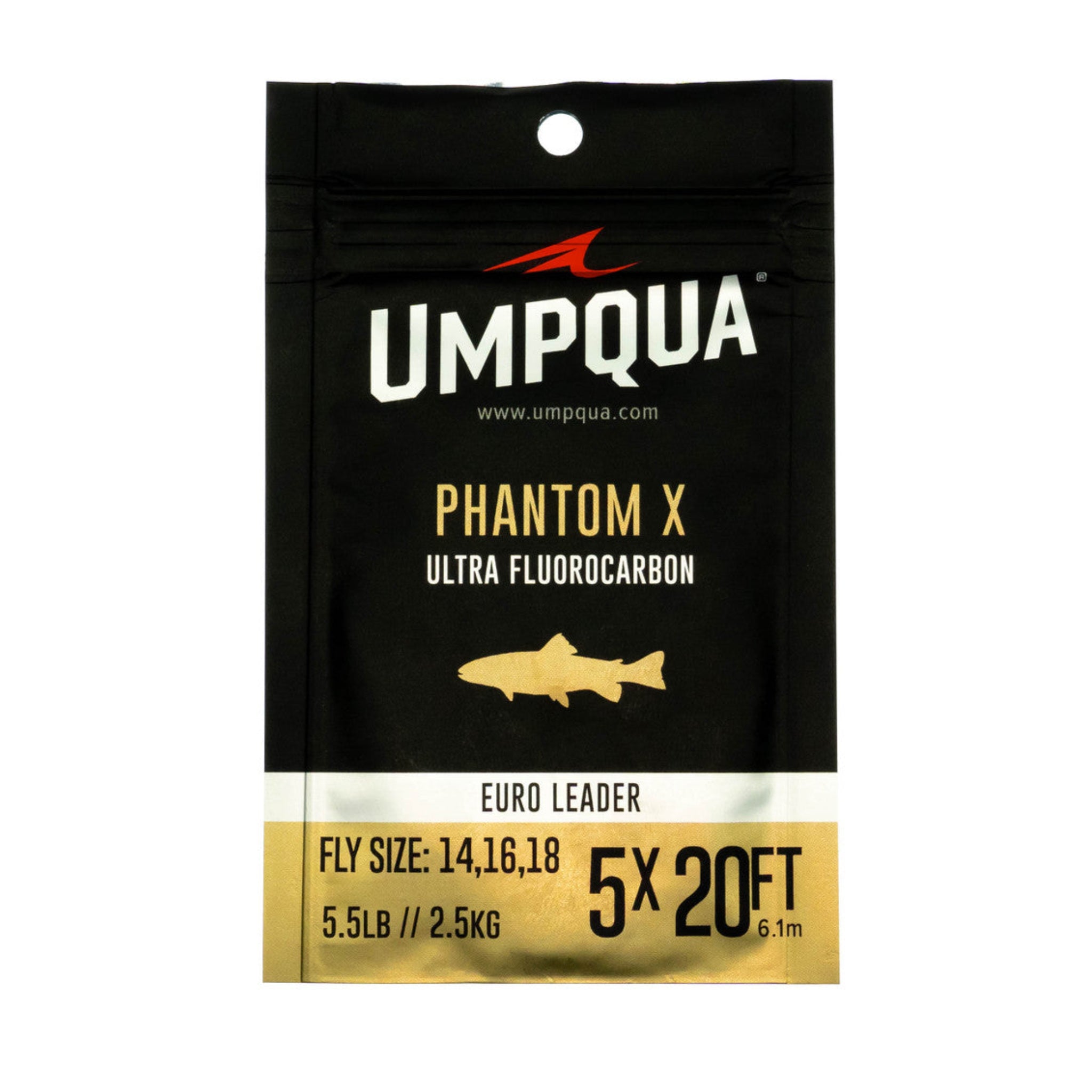 Umpqua Phantom X Euro Nymph Leader – fluorokarbonový ujímaný náväzec