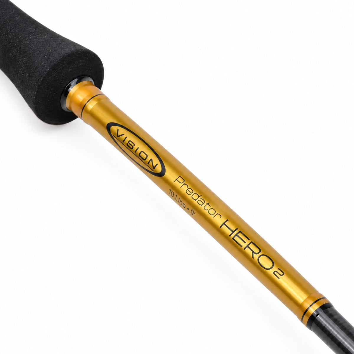 Vision Predator Hero² fly rod – reel seat and model marking detail