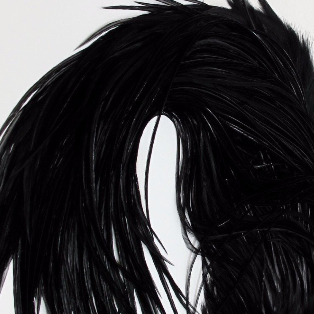 WHITING Pro Grade Dry Fly Hackle – kohútie perie Black, perie pre viazanie suchých mušiek